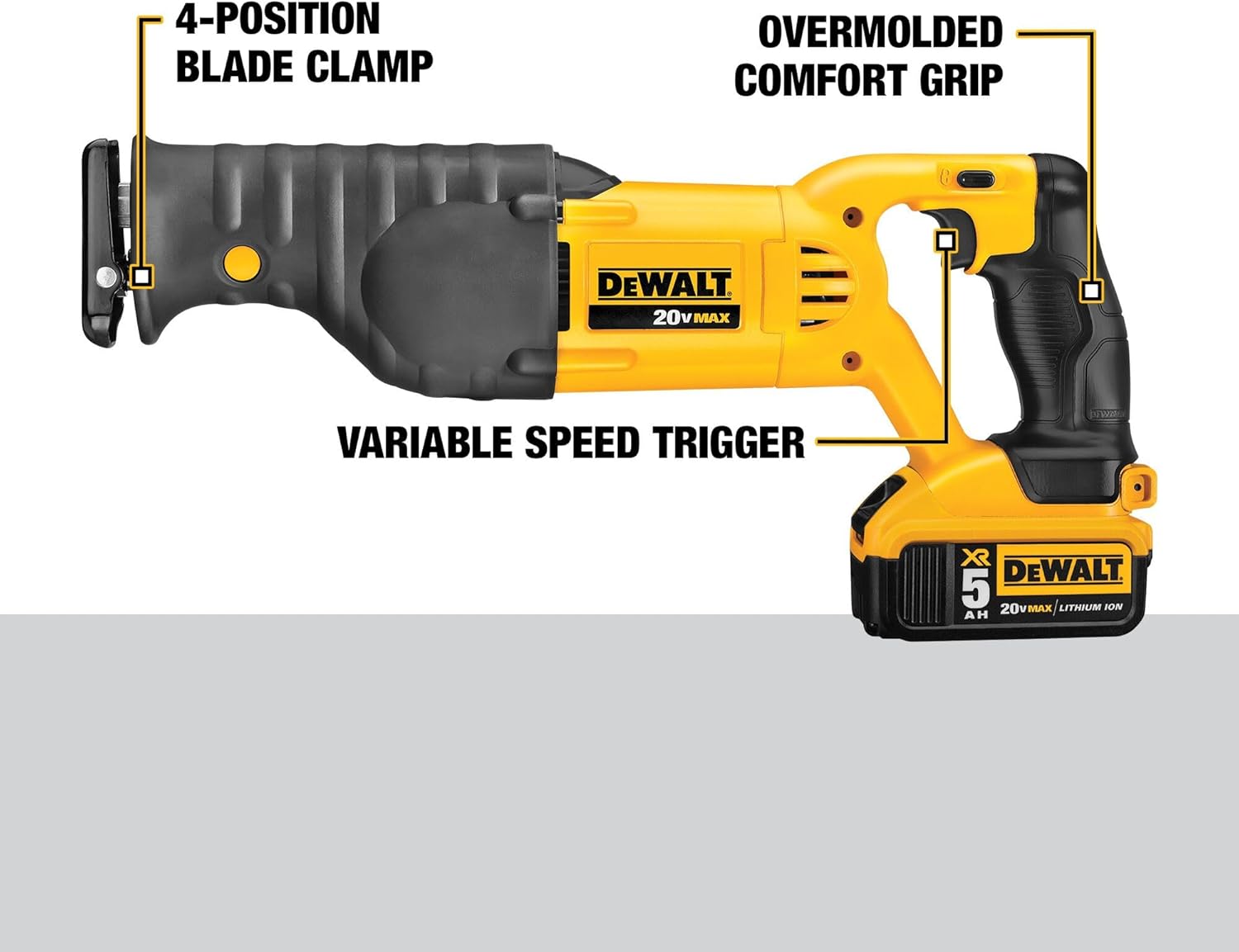DeWalt 20V Max CordlessReciprocating Saw_02