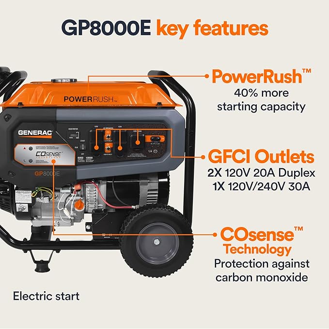 Generac 10,000_8,000 Watt Portable Gas Generator_02