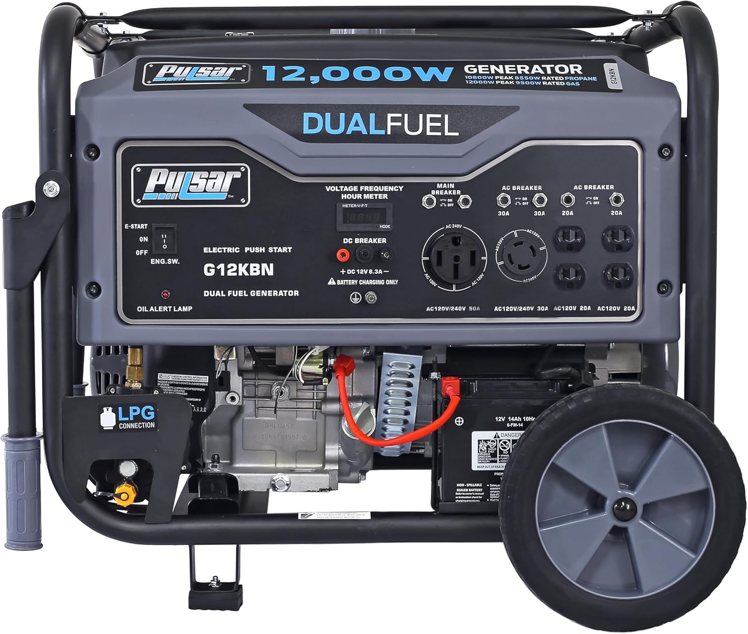 Pulsar G12KBN Dual Fuel Portable Generator_02