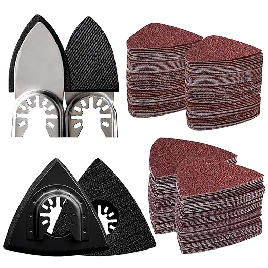 Towbluii 104 PC Oscilating Tool Detil Sanding Pads Kit_01
